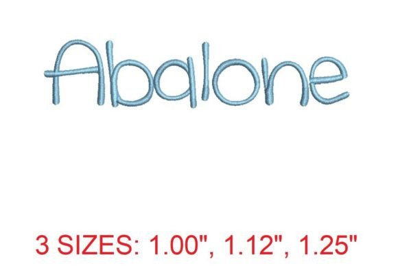 Abalone Font Embroidery Review for Seasonal Collections