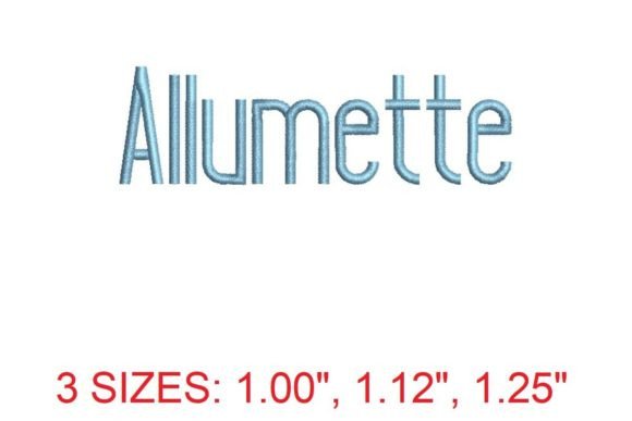 Allumette Embroidery Font Review for Small Business Merch