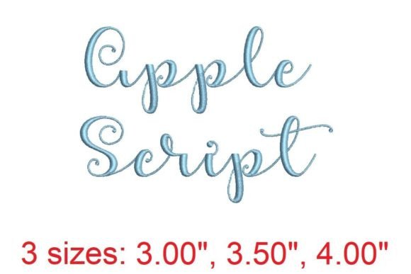 Apple Script Embroidery Font Review