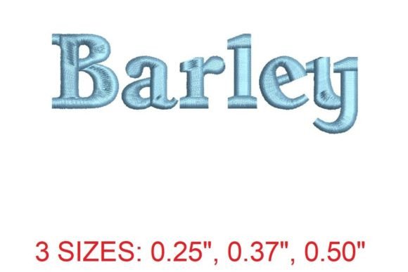 Barley Embroidery Font: Designer Review for Boutique Sweatshirts