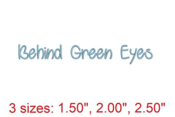 Behind Green Eyes Font Review for Craft Fairs