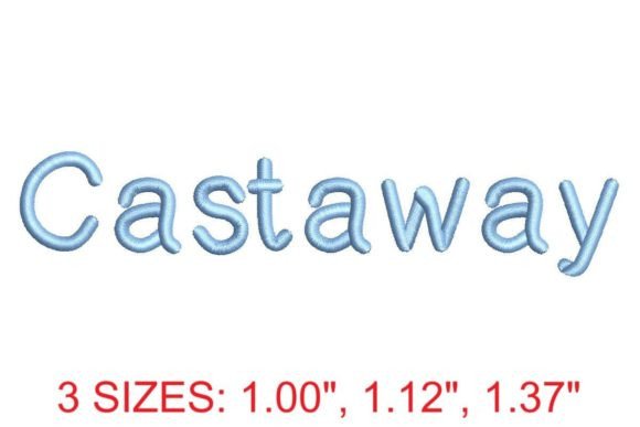Castaway Embroidery Font Review
