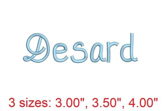 Desard Embroidery Font Review