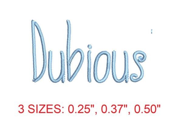 Dubious Embroidery Font Review