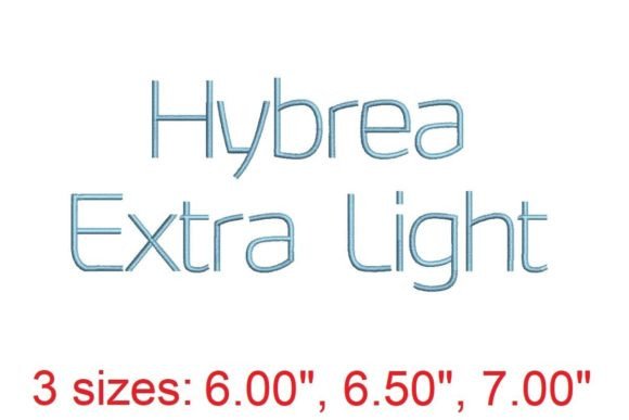 Hybrea XI Embroidery Font Review