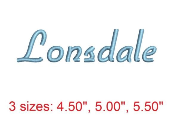 Lonsdale Embroidery Font Review