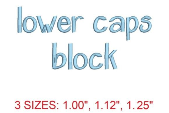 Lower Caps Block Embroidery Font: A Designer's Review