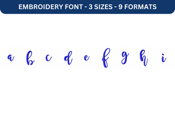 Magnolia Sky Font Lower a to I: Holiday Embroidery Review