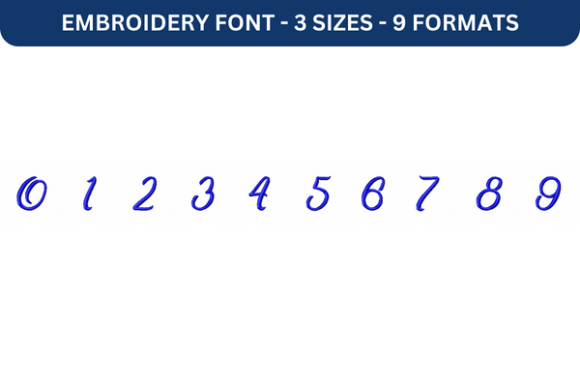 Midnight Bangkok Font Number 0 to 9