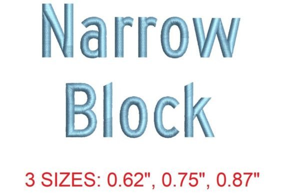 Narrow Block Embroidery Font: A Designer's Review