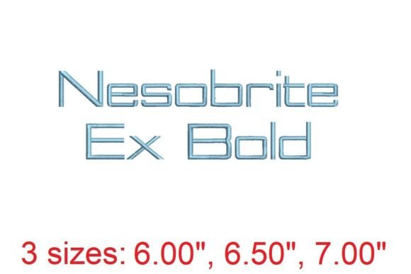 Nesobrite EX Bold Embroidery Font Review