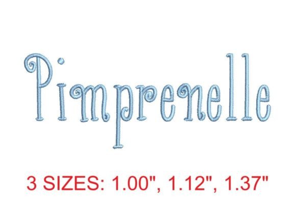 Pimprenelle Embroidery Font