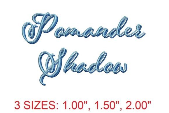Pomander Shadow Embroidery Font Review