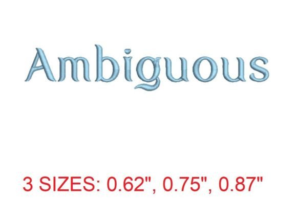 Review: Ambiguous Embroidery Font for Sellers