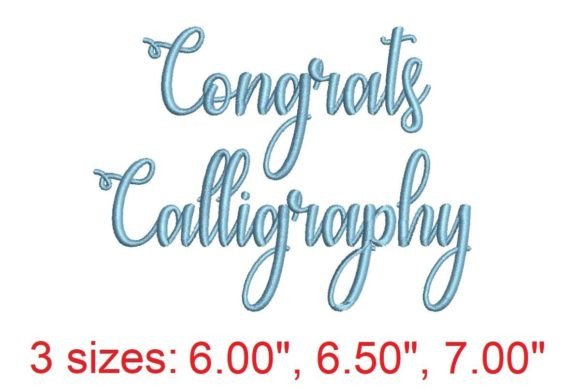 Reviewing the Congrats Calligraphy Embroidery Font for Seasonal Products