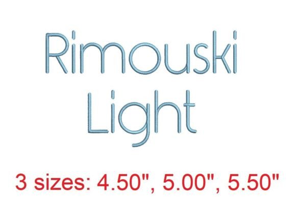 Rimouski Light Embroidery Font Review