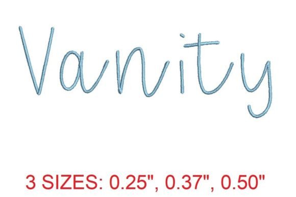 Vanity Embroidery Font Review for Etsy Sellers