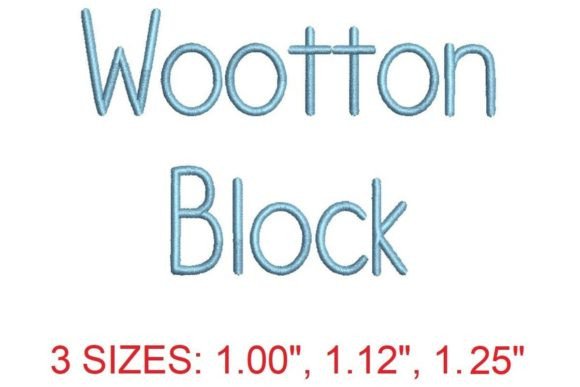 Wootton Block Embroidery Font: A Seller's Review