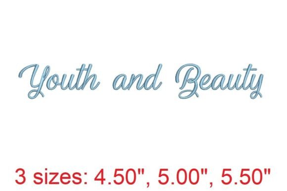 Youth and Beauty Embroidery Design